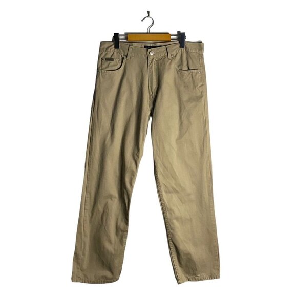 Calvin Klein Jeans Men's Straight Leg Tan Chino Pants - Picture 1 of 9